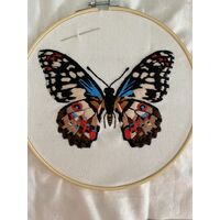 The Dainty Swallowtail embroidery kit