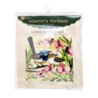 Blue wrens long stitch Kit