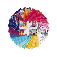 Fabric Pre Cuts [Size: Fat quarter pack] [Story: Girl Power]