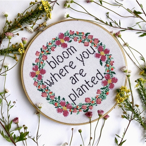 Bloom Cross Stitch Kit