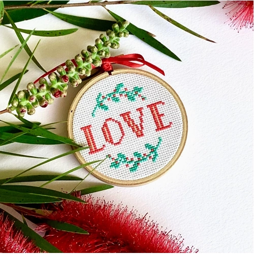 Love Christmas cross stitch Kit