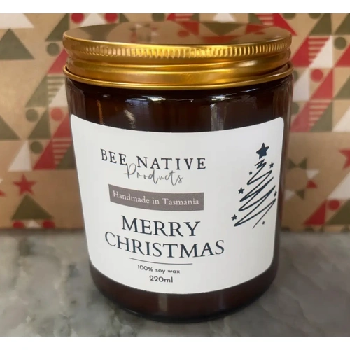 Merry Christmas candle