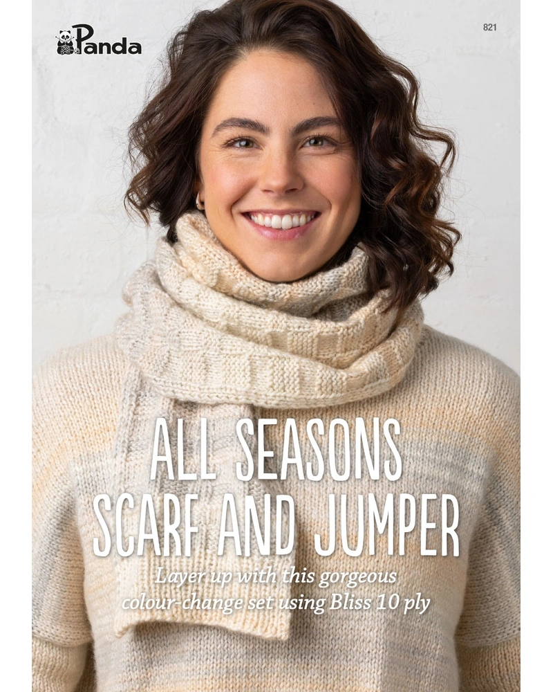 All seasons scarf and jumper pattern booklet