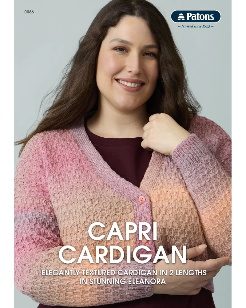 Capri cardigan pattern booklet