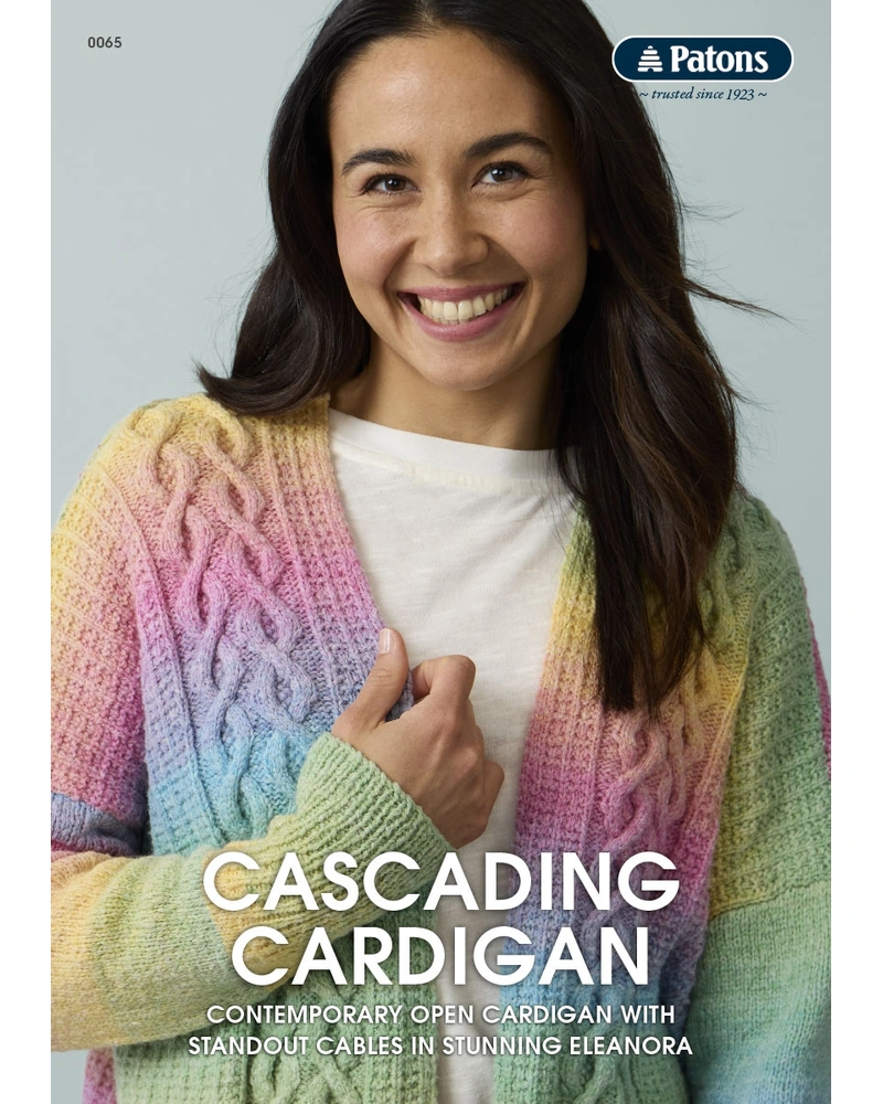 Cascading cardigan pattern booklet