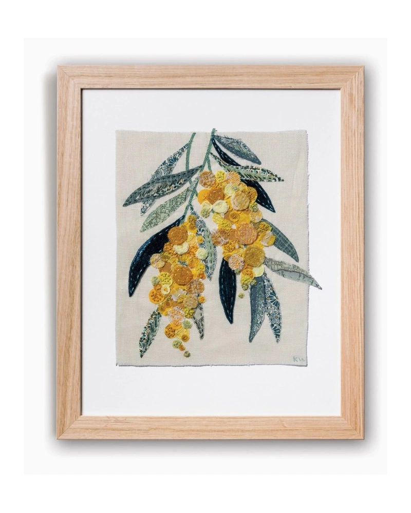 Wattle glow Slow Stitching kit