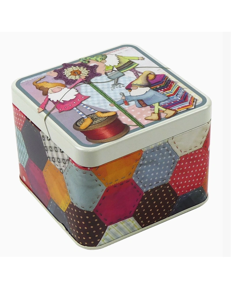Crafting Gnomes small square tin