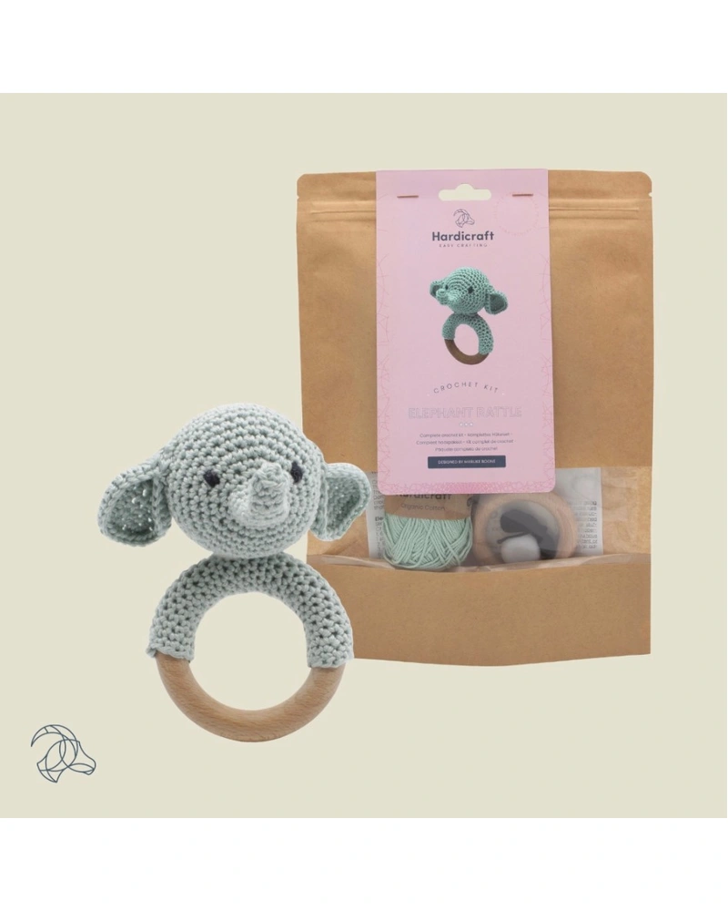 Rattle Elephant crochet kit