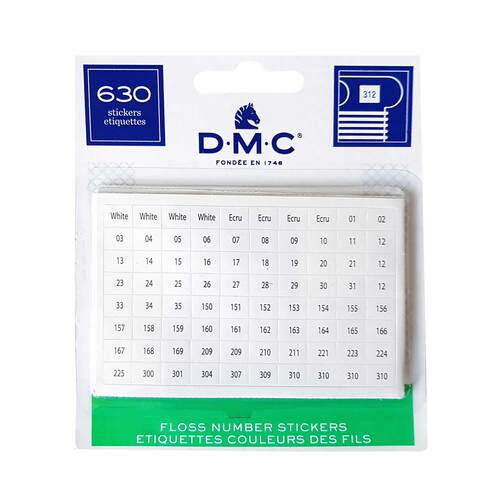 Floss card number stickers
