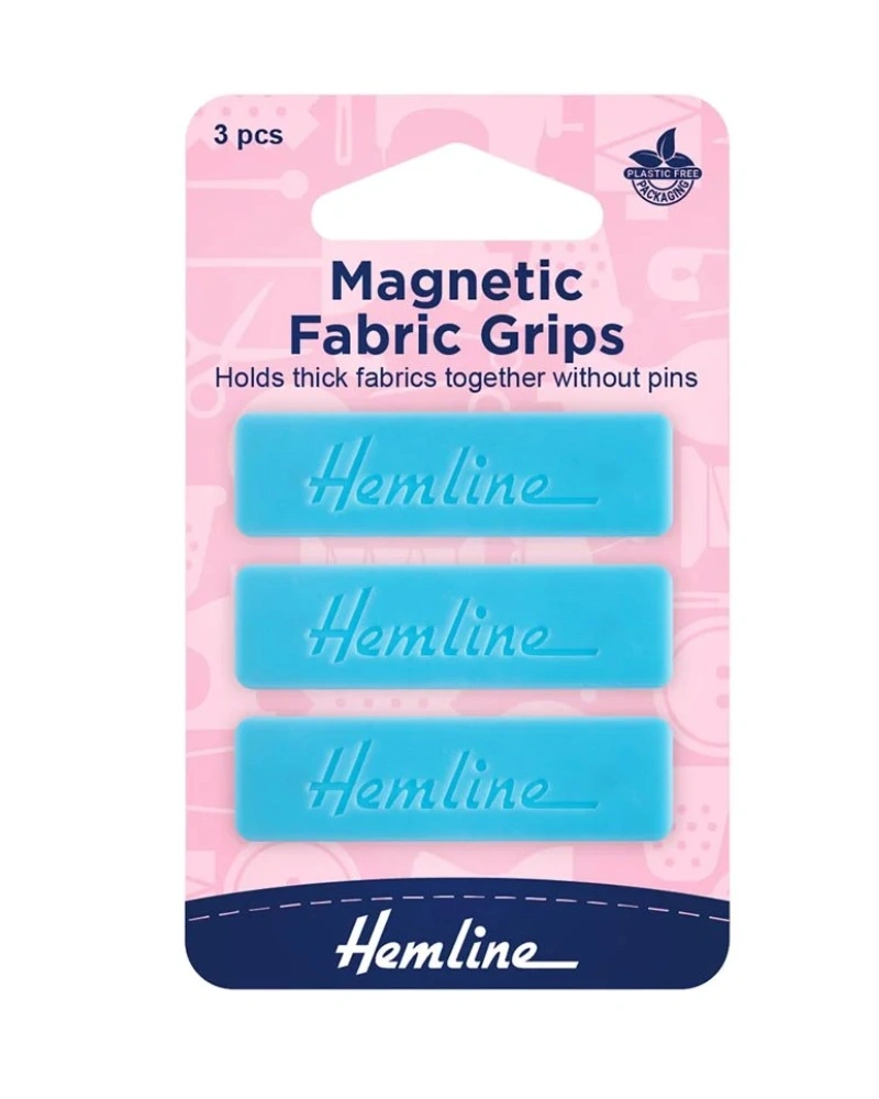 Magnetic fabric clips