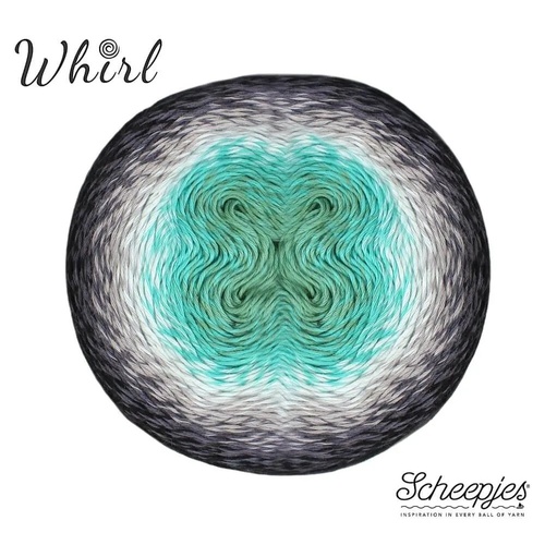 Scheepjes Whirls [Colour: Minty Black Velvet]