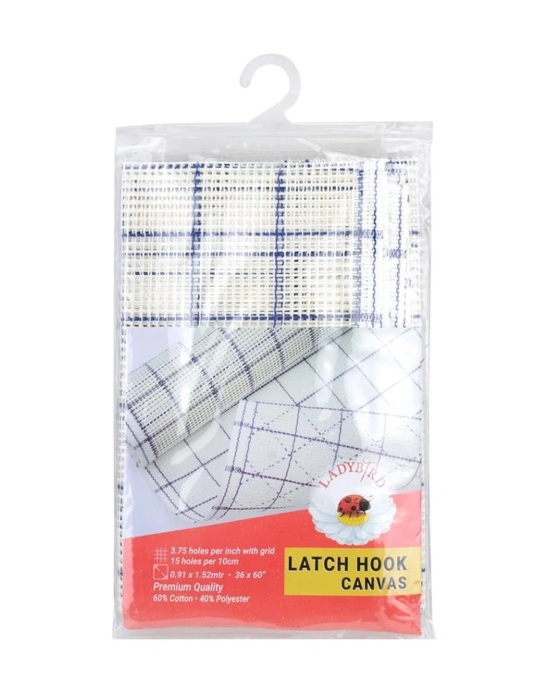 Latch hook canvas